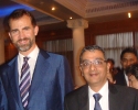 With Felipe de Borbon Prince of Spain (HRH The Prince of Asturias).