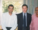 Mr. Dinesh Govindani with Mr. Emilio Vilanova counselor deputy head of Mission - Embassy of Spain and Mr. Gopalan.
