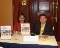 Mrs. Vidya Govindani with the representative of Lusemar at the Extrmeadura meet in Mumbai.