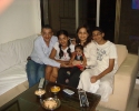 Jyoti Amge with the Govindani family.