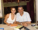 Mr. Dinesh Govindani with actor Kim Sharma, one of our celebrity students in Academia de Español.