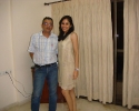 Mr. Dinesh Govindani with Miss India World 2009, Pooja Chopra (one of our recent students).