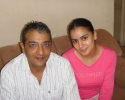 Mr. Govindani with actor/model Shraddha Arya (a student of Academia de Espanol).