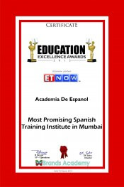 award for most promising spanish training institute in mumbai