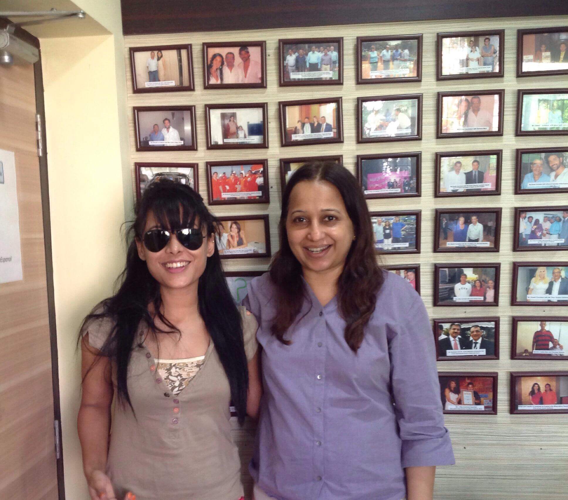 Vidya Govindani with her student - International Actress Reeth Mazumder of A Scandall