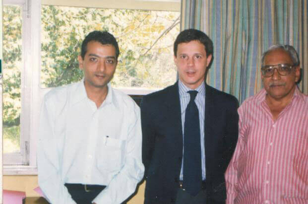 Mr. Dinesh Govindani with Mr. Emilio Vilanova counselor deputy head of Mission & Embassy of Spain and Mr. Gopalan
