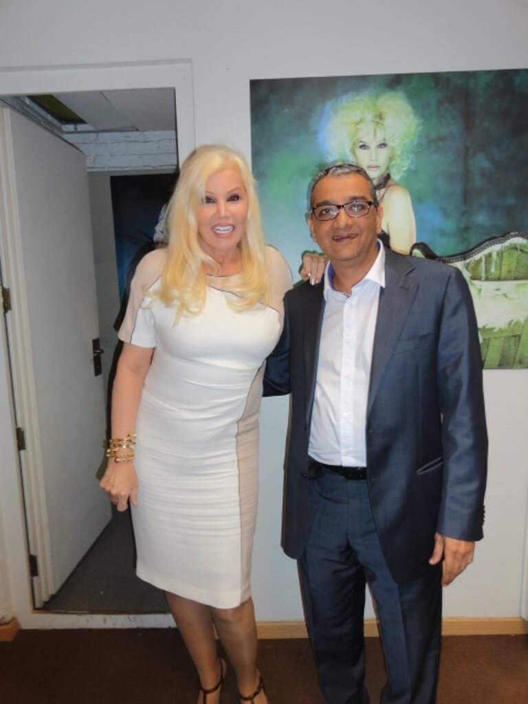 Mr. Dinesh Govindani with the Argentine diva Susana Giménez