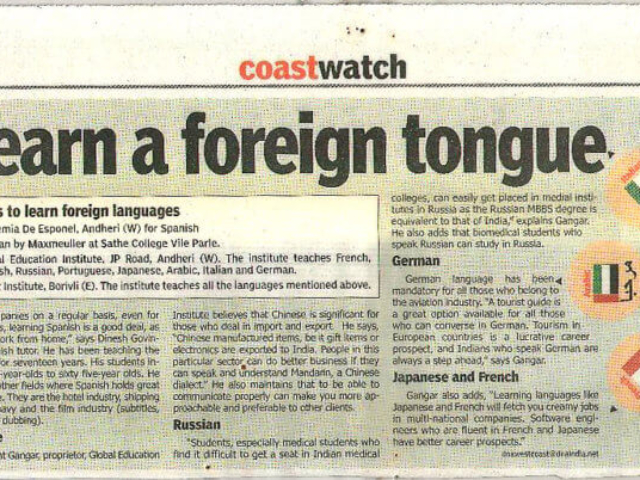 DNA - Time to learn a foreign tongue