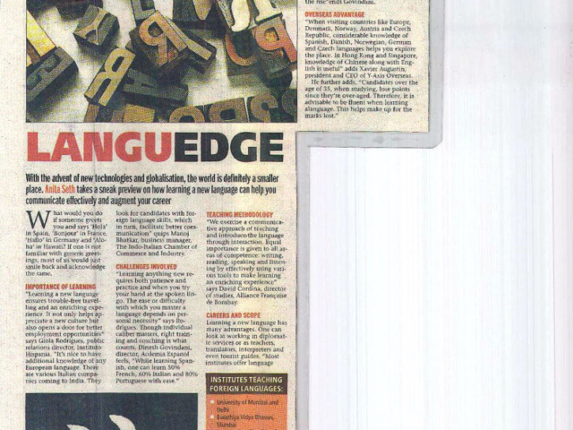 Mumbai Mirror Your Education - Languedge