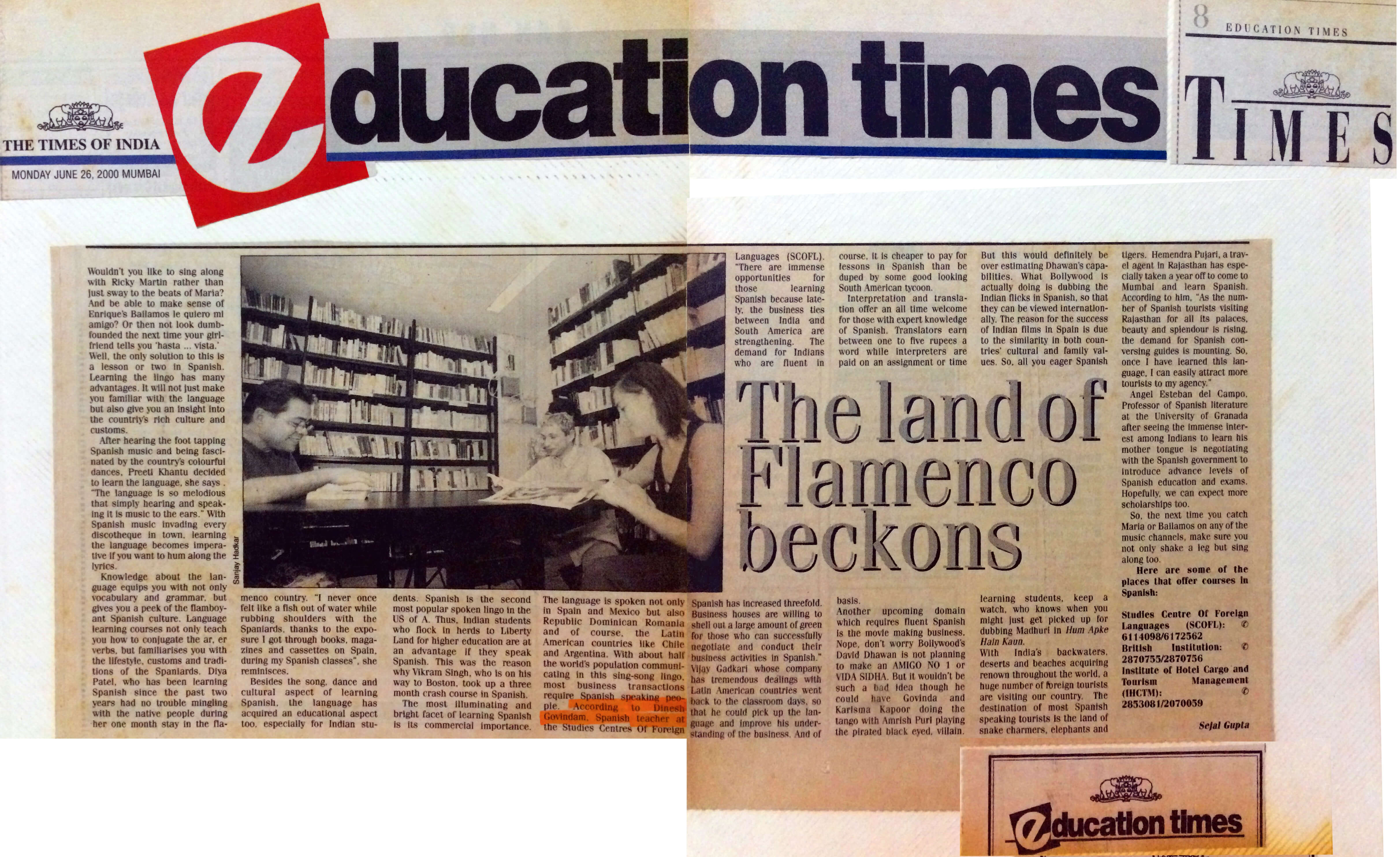 Education Times - The Land of Flamenco Beckons